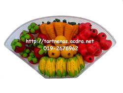 bermacam jenis tart nenas bentuk buah